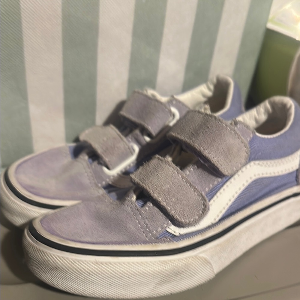Vans Purple Sneakers Slip-On Style - Picture 2 of 5
